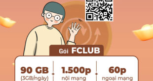 Đăng Ký Gói Cước Fclub Vinaphone có 3GB/Ngày & 1500 phút nội mạng