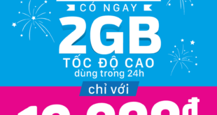 Đăng ký gói D2 Vinaphone nhận ngay 2GB Data giá 10k 1 ngày