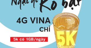 Đăng ký gói D5 Vinaphone nhận ngay 1GB Data giá 5k 1 ngày