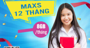 Đăng Ký Gói MAXS 12T Vinaphone giá 500k 12 tháng có ngay 8GB/tháng