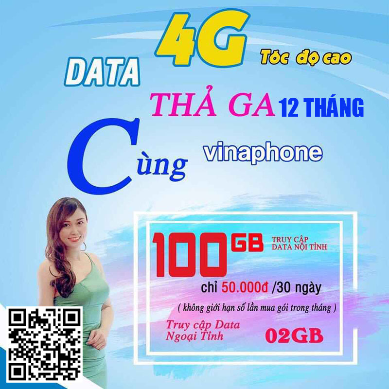 Đăng Ký Gói THAGA 12T Vinaphone có 100GB/tháng giá 600k 1 năm